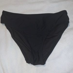 🆕 new J Crew size extra small XS bikini bottom swimwear swimsuit swim black